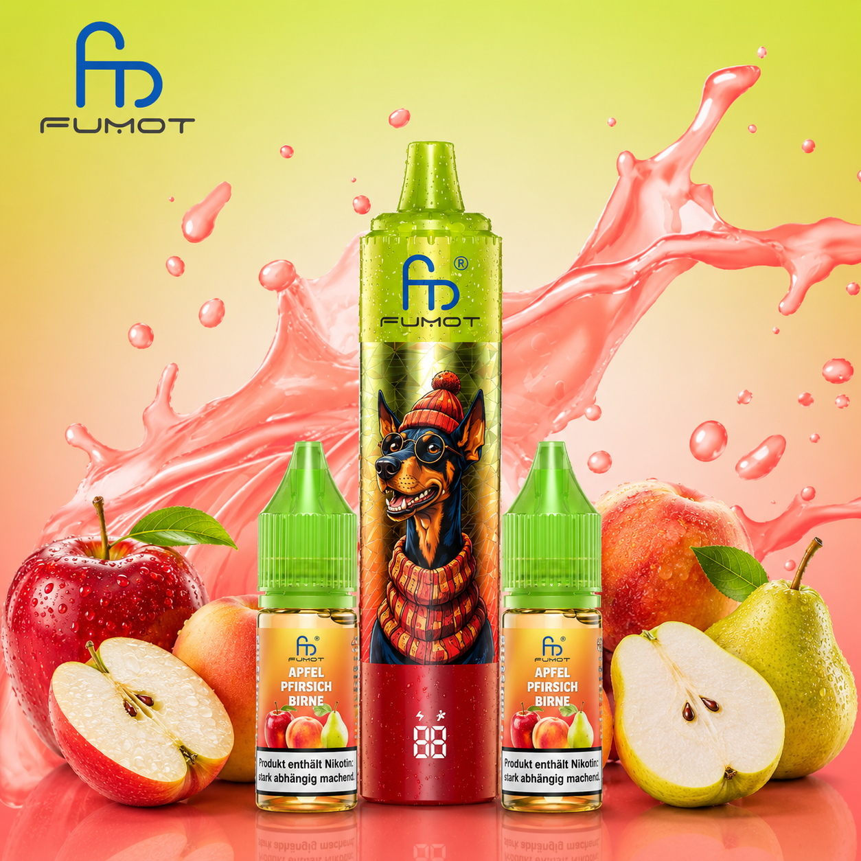 FUMOT ~ Doberman 32K ~ Apple Peach Pear