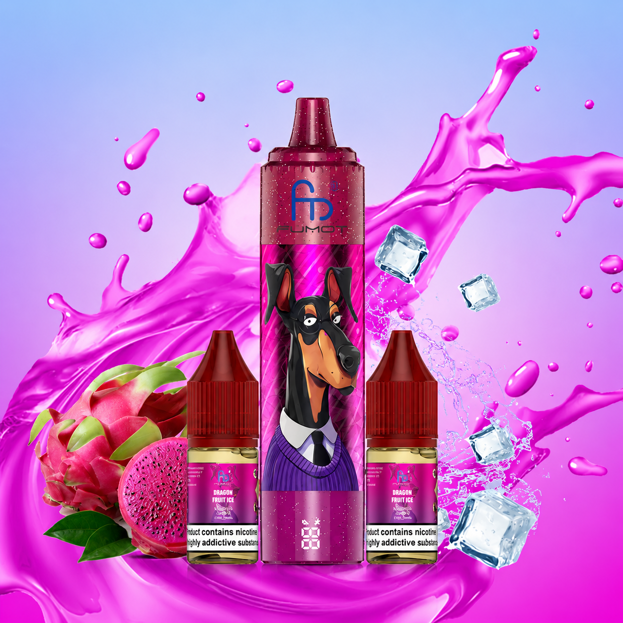 FUMOT ~ Doberman 32K ~ Dragonfruit Ice