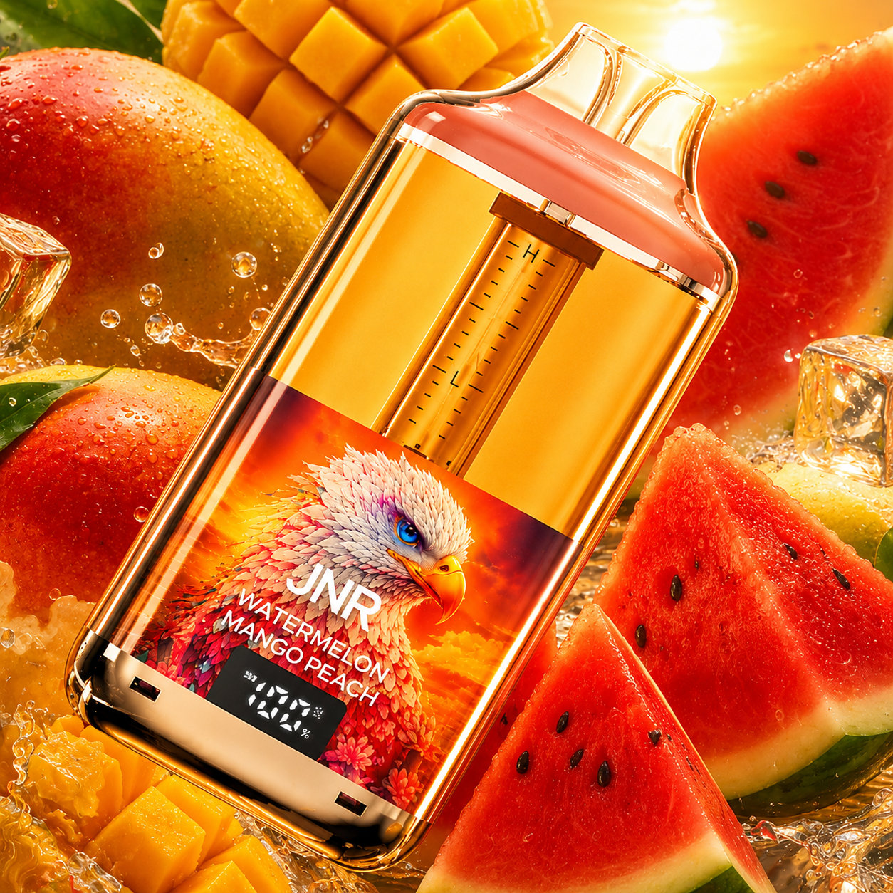 JNR ~ Falcon Gem+ 30k ~ Watermelon Mango Peach
