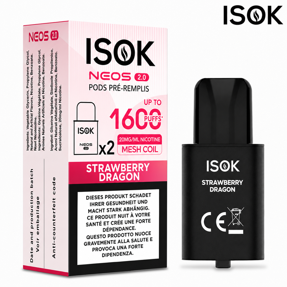 ISOK ~ Nachfüllung Neos 2.0 ~ Strawberry Dragon