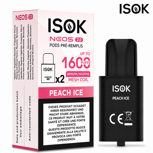 ISOK ~ Nachfüllung Neos 2.0 ~ Peach Ice