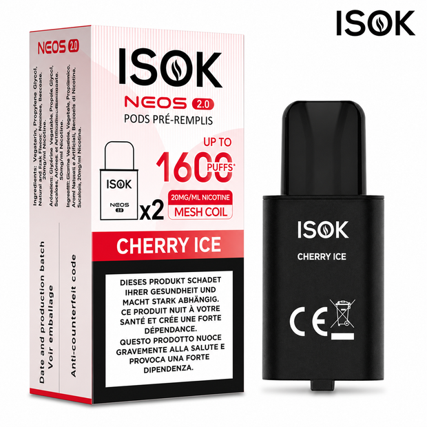 ISOK ~ Nachfüllung Neos 2.0 ~ Cherry Ice