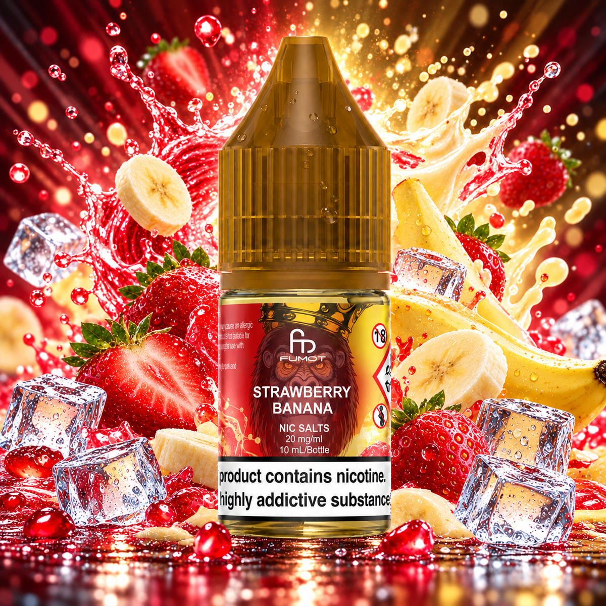 Fumot ~ RandM 10 ml - 20 mg/ml ~ Strawberry Banana