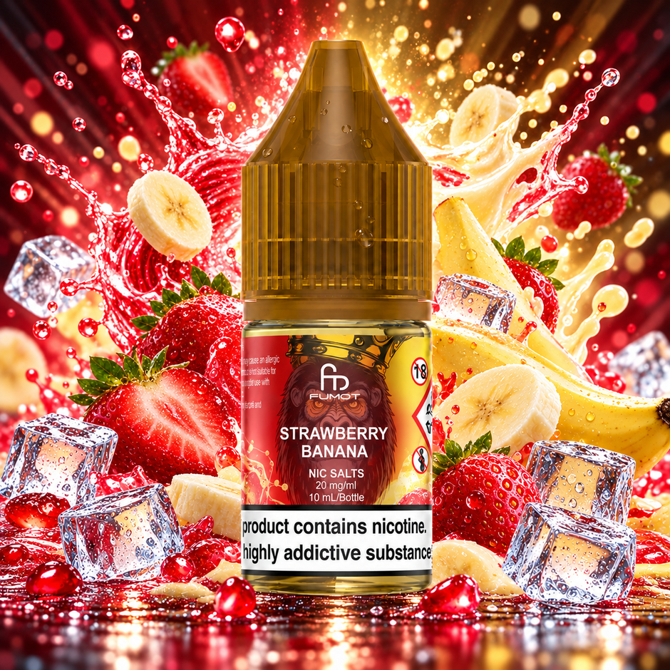Fumot ~ RandM 10 ml - 20 mg/ml ~ Strawberry Banana