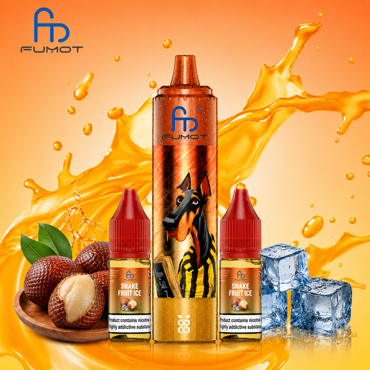 FUMOT ~ Doberman 32K ~ Iced Chocolate Snake Fruit