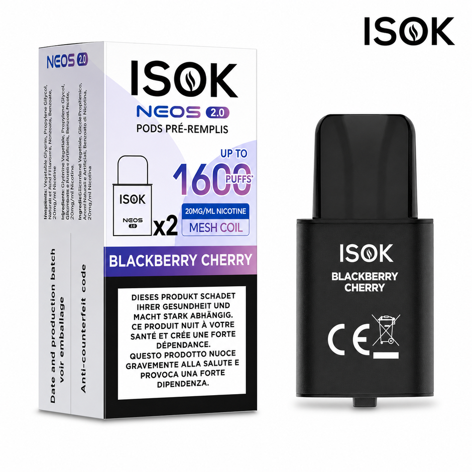 ISOK ~ Nachfüllung Neos 2.0 ~ Blackberry Cherry