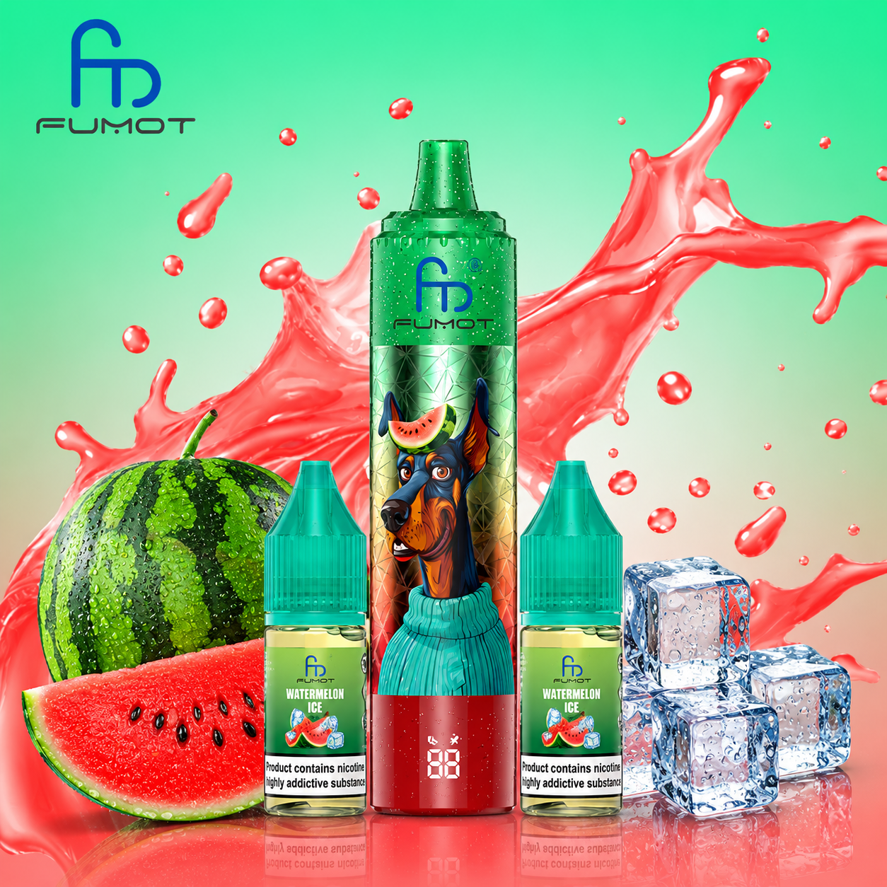 FUMOT ~ Doberman 32K ~ Watermelon Ice