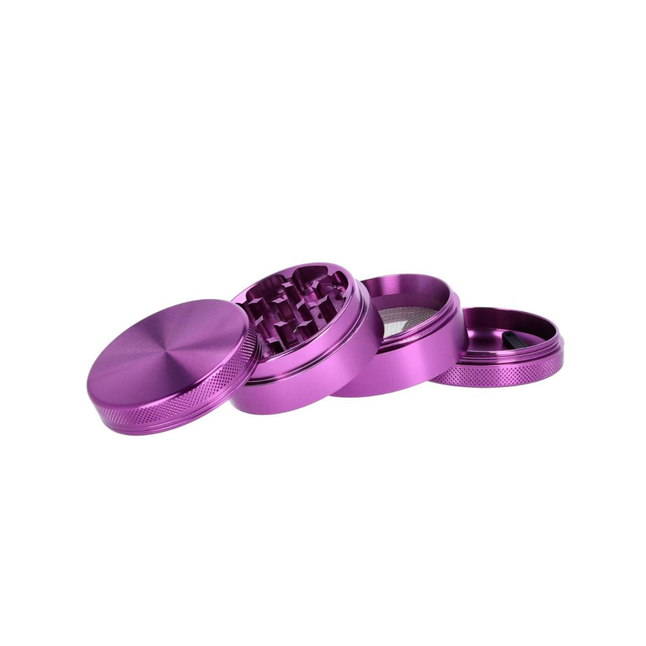 Aluminium Grinder – Lila – 4-teilig, 55 mm