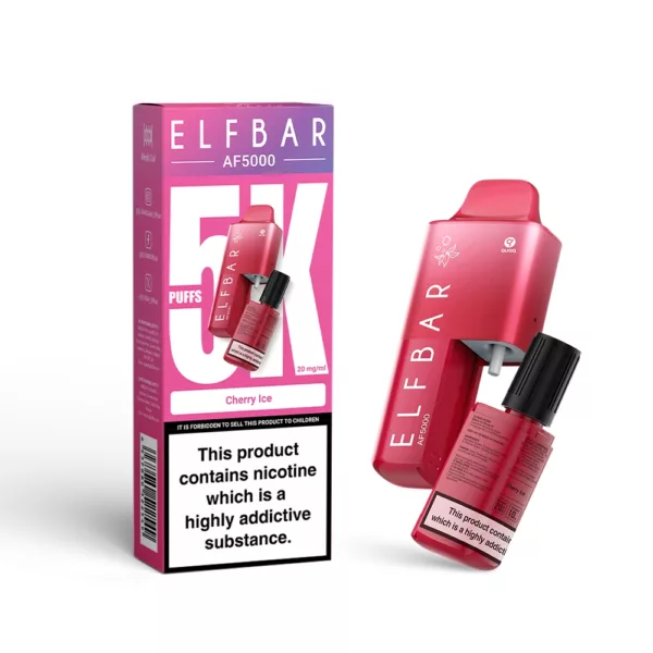 ELFBAR ~ AF5000 ~ Cherry ICE (Pod System) (5k) (2%)