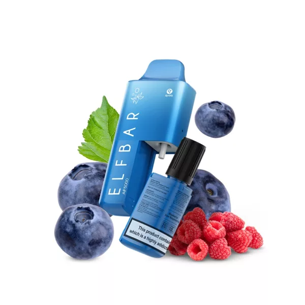 ELFBAR ~ AF5000 ~ Blueberry Sour Raspberry (Pod System) (5k) (2%)