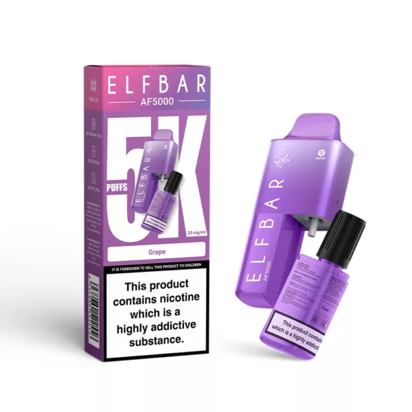 ELFBAR ~ AF5000 ~ Grape (Pod System) (5k) (2%)