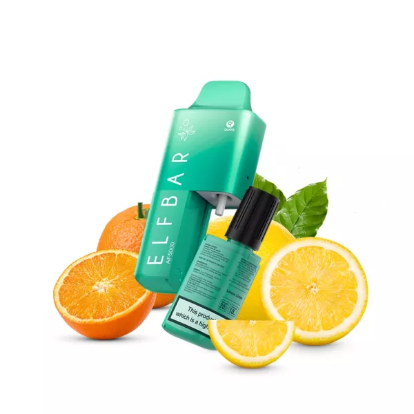 ELFBAR ~ AF5000 ~ Lemon Lime (Pod System) (5k) (2%)
