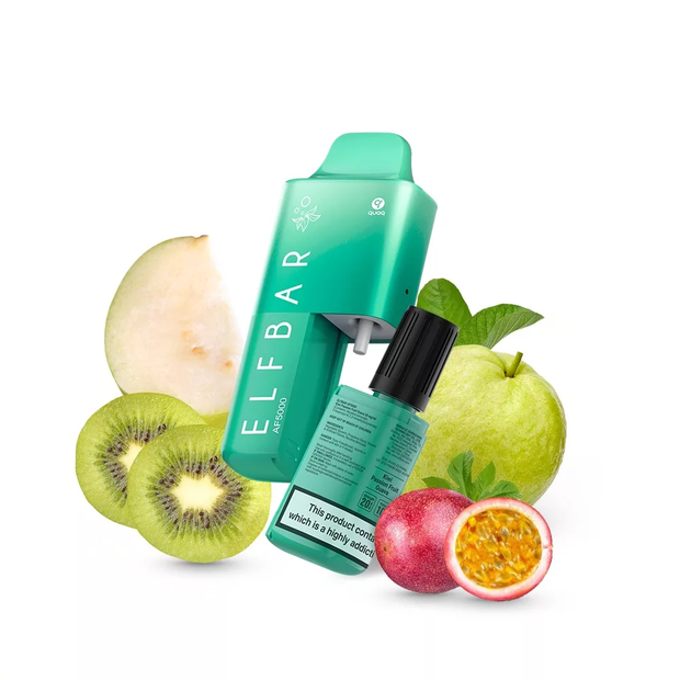 ELFBAR ~ AF5000 ~ Kiwi Passionfruit Guava (Pod System) (5k) (2%)