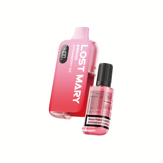 LOST MARY ~ BM6000 ~ Strawberry ICE (Pod-System) (6k) (2%)