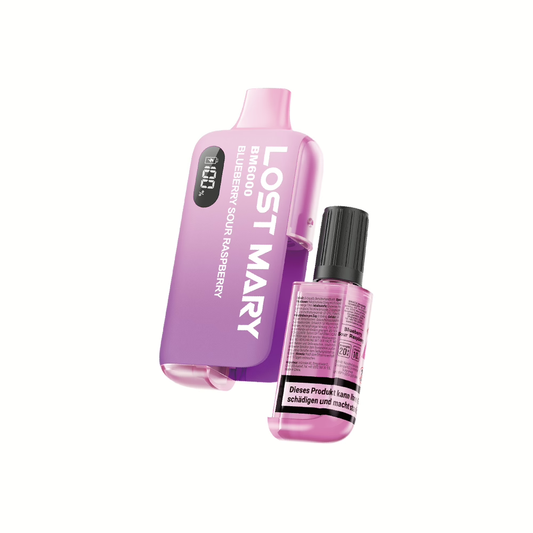 LOST MARY ~ BM6000 ~ Blueberry Sour Raspberry (Pod-System) (6k) (2%)