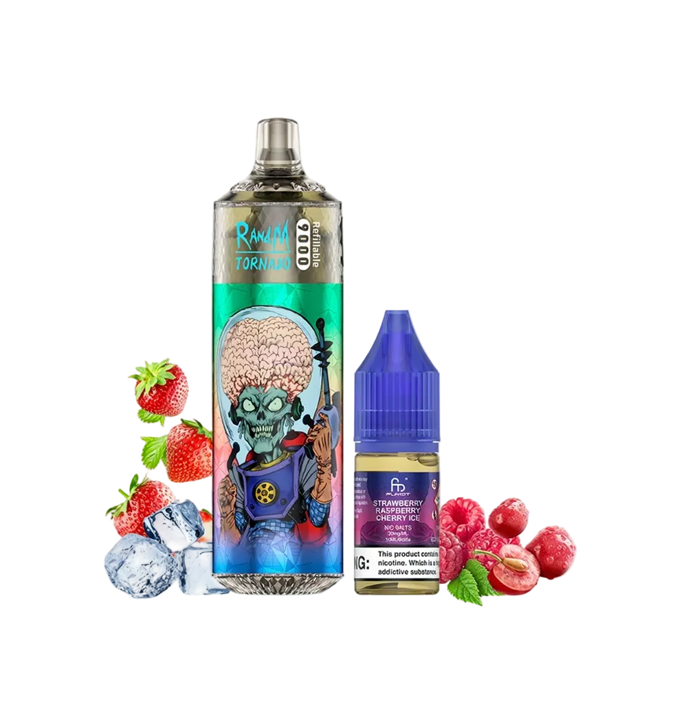 RandM ~ Tornado 9000 ~ Strawberry Raspberry Cherry Ice