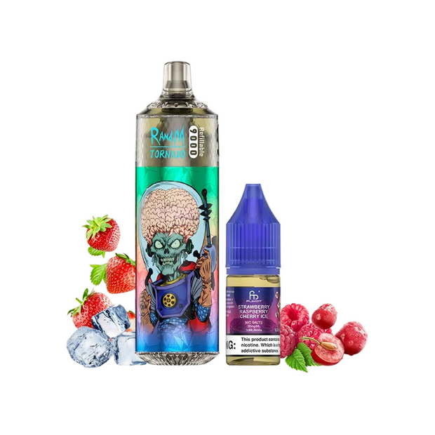 RandM ~ Tornado 9000 ~ Strawberry Raspberry Cherry Ice