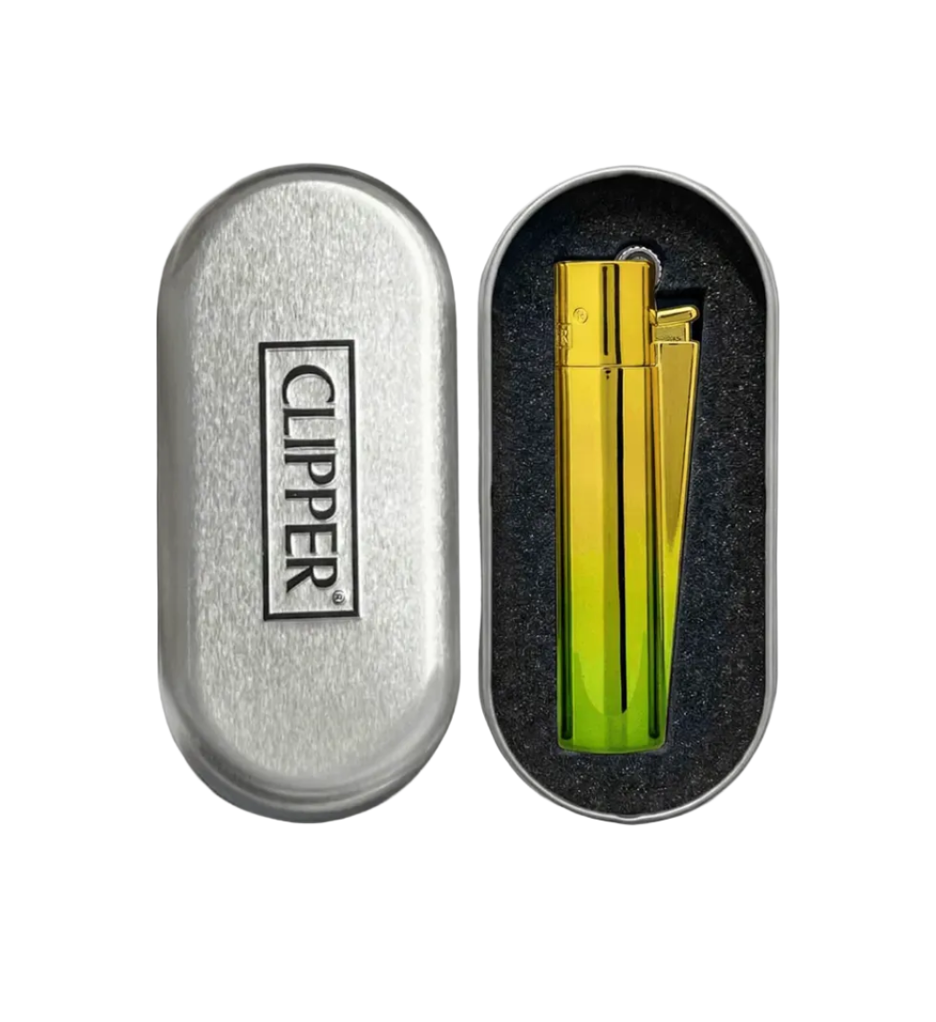 Clipper ~ Metal Green Gradient Elegance