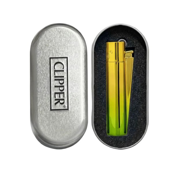 Clipper ~ Metal Green Gradient Elegance