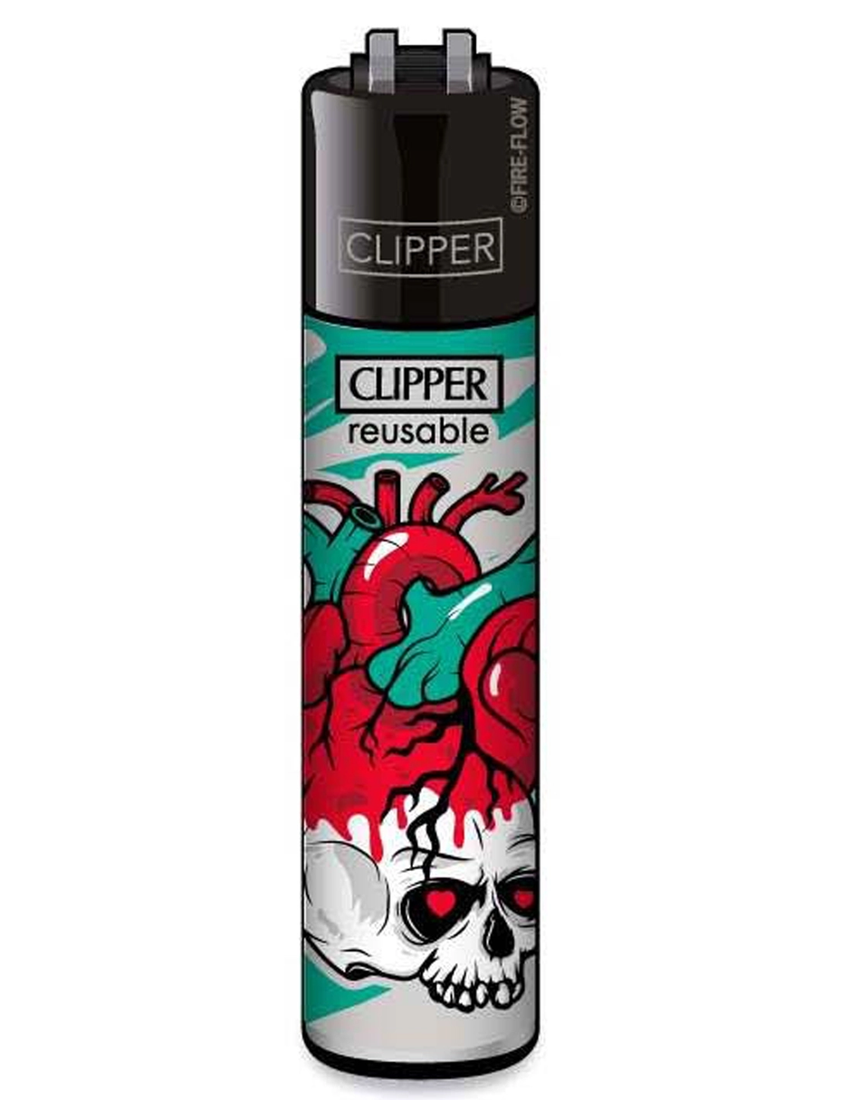 Clipper ~ Trippy Heart Skull