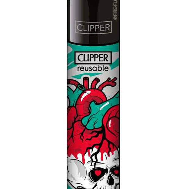 Clipper ~ Trippy Heart Skull