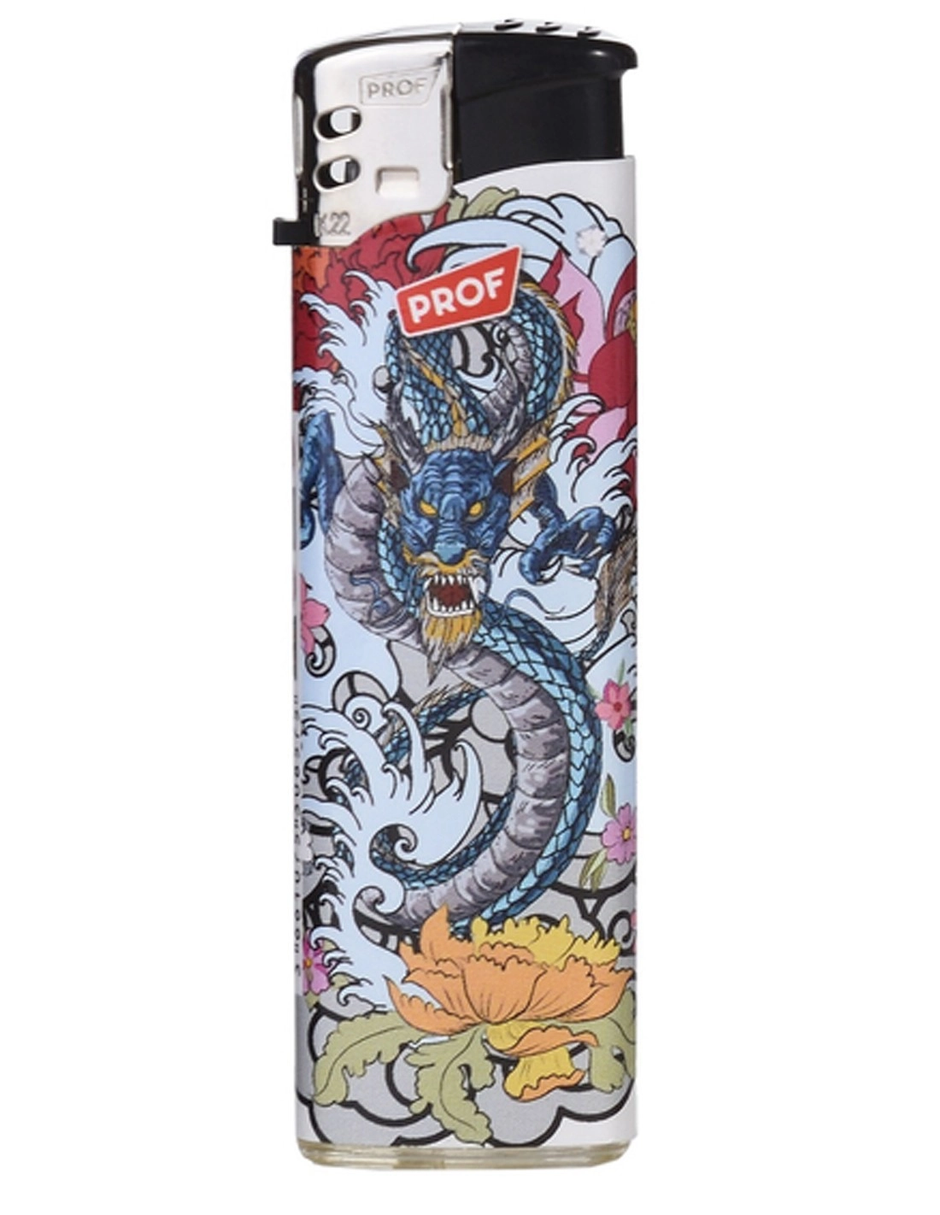 Elektronisches Feuerzeug Blauer Drache