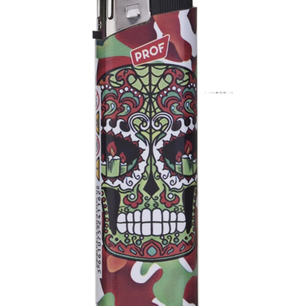 Elektronisches Feuerzeug Mexican Skull Candles Eyes