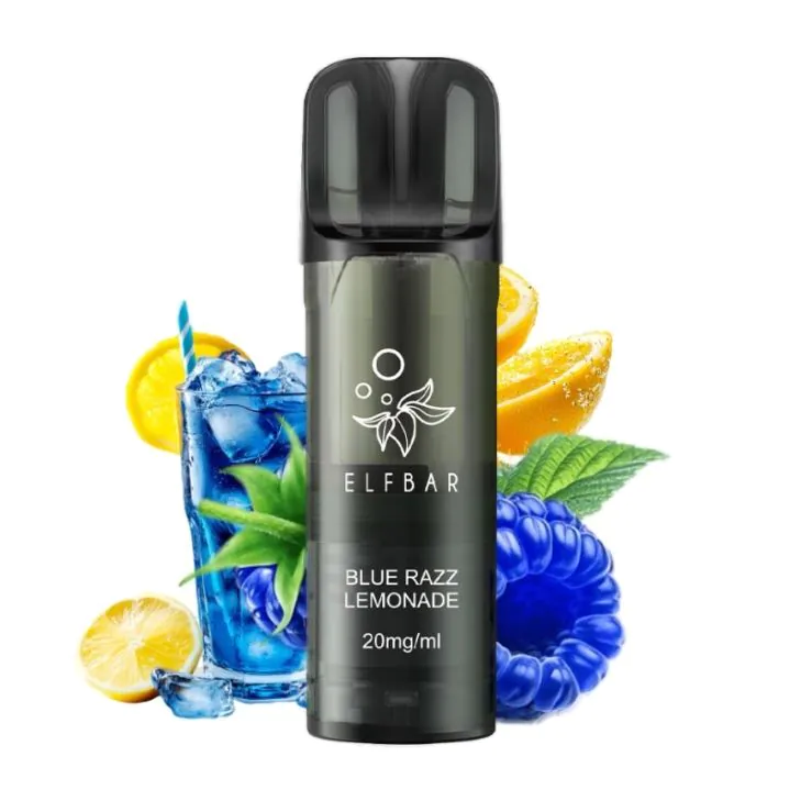 ELFBAR ~ ELFA Pro V2 Pods 20mg ~ Blue Razz Lemonade
