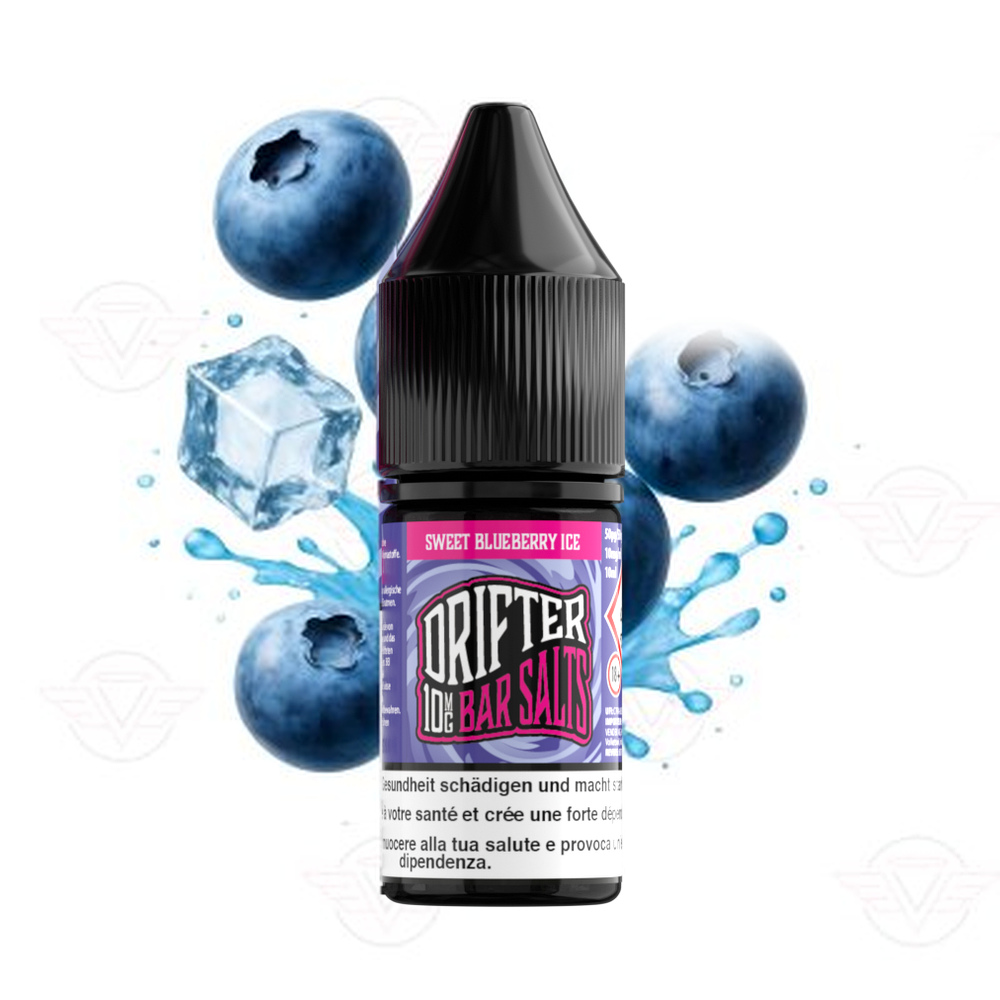 Drifter Bar Salts ~ Sweet Blueberry Ice 10 mg/ml