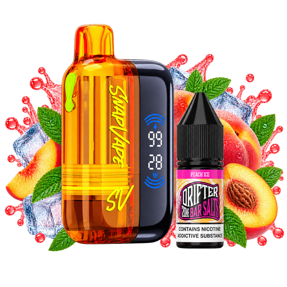 KEYSTONE ~ SnapVape ~ Peach Ice