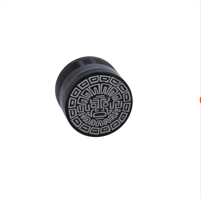 OHIA Classic Maya Aluminium Grinder – Schwarz – 4-teilig, 50 mm