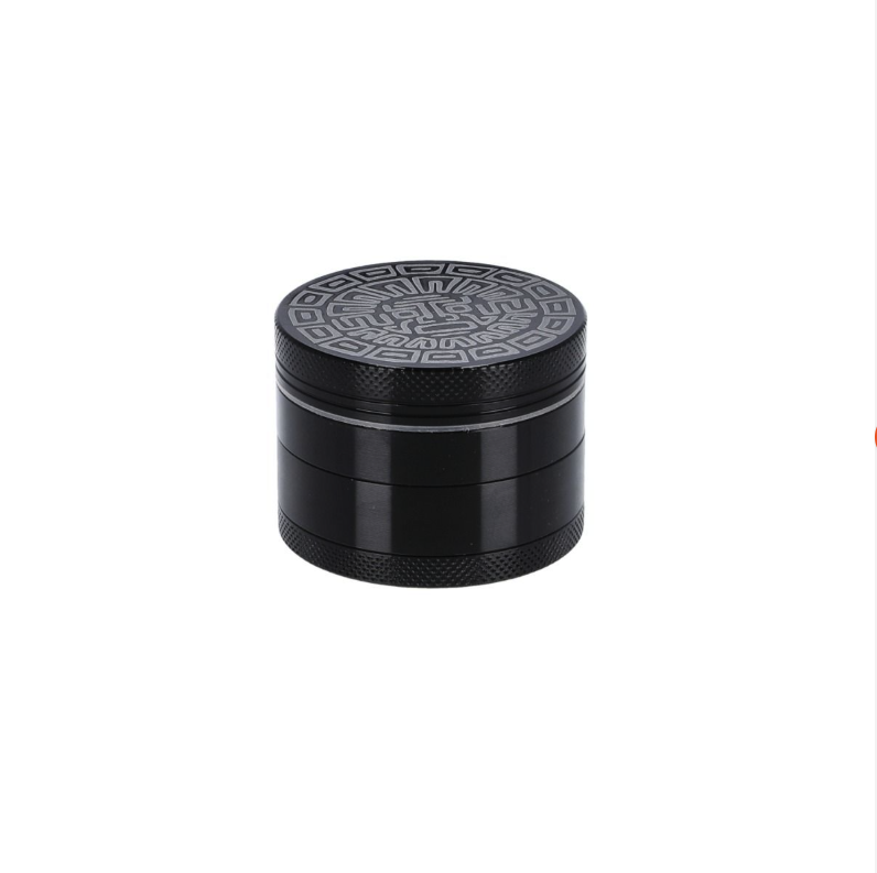 OHIA Classic Maya Aluminium Grinder – Schwarz – 4-teilig, 50 mm