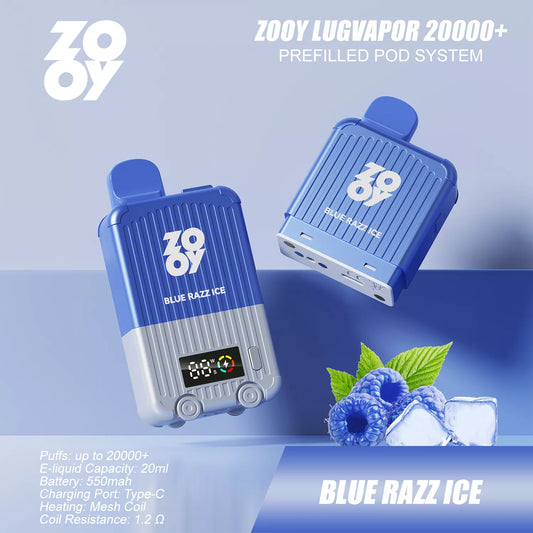 Zooy Lugvapor ~ Blue Razz ICE (Pod-System) (20k) (2%)