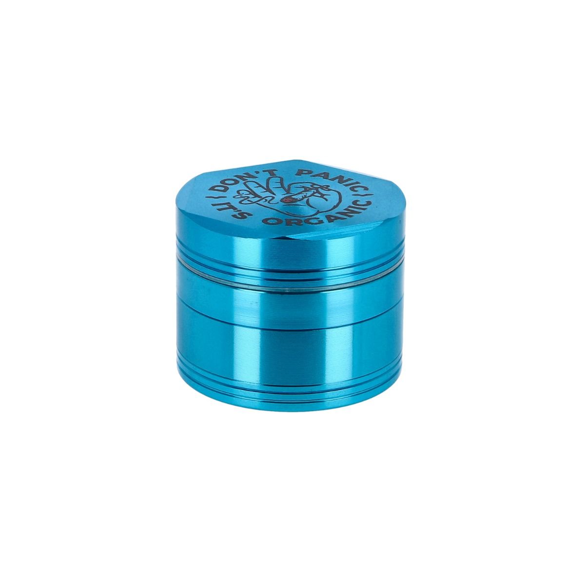 Don't Panic Aluminium Grinder – Türkis – 4-teilig, 55 mm