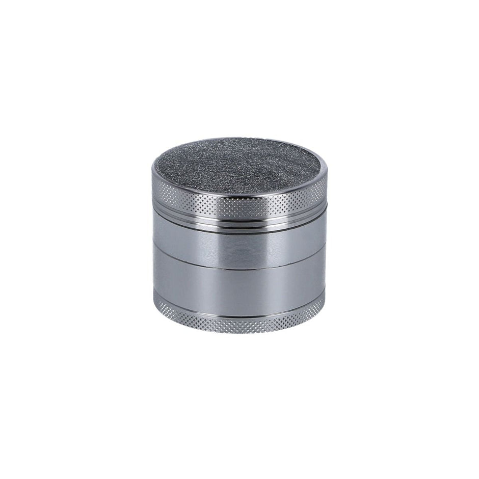 Aluminium Grinder Shiny Top – Silber – 4-teilig, 50 mm