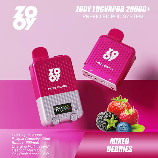 Zooy Lugvapor ~ Mixed Berries (Pod-System) (20k) (2%)