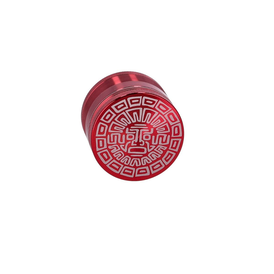 OHIA Classic Maya Aluminium Grinder – Rot – 4-teilig, 50 mm