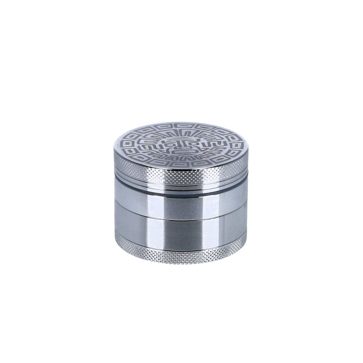 OHIA Classic Maya Aluminium Grinder – Silber – 4-teilig, 50 mm