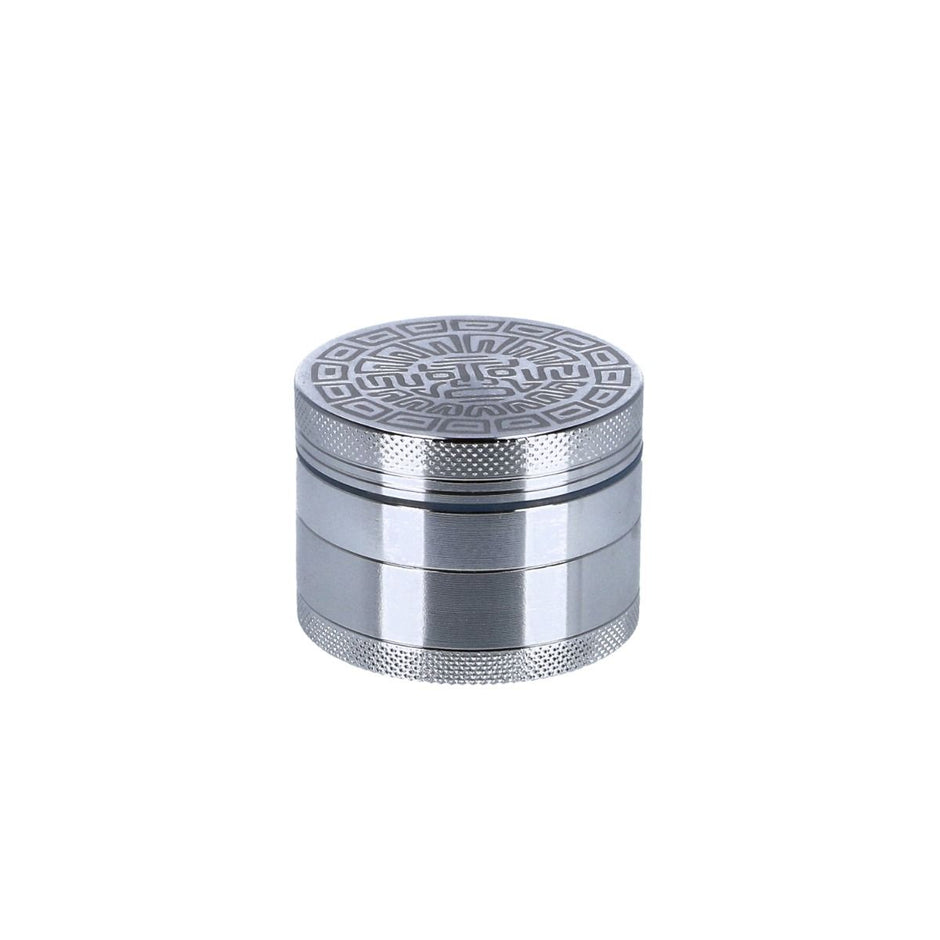 OHIA Classic Maya Aluminium Grinder – Silber – 4-teilig, 50 mm