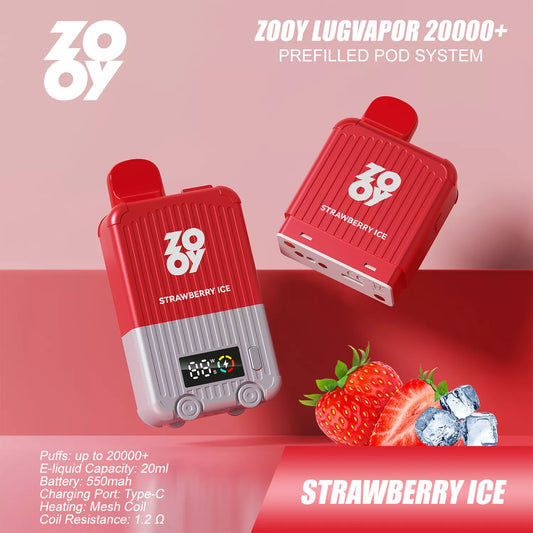 Zooy Lugvapor ~ Strawberry ICE (Pod-System) (20k) (2%)