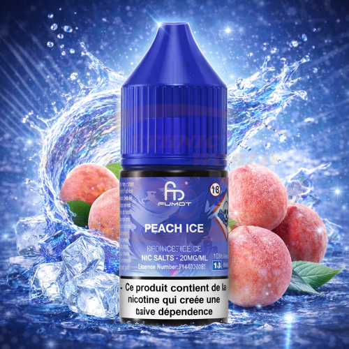 Fumot ~ RandM 10 ml - 20 mg/ml ~ Peach Ice