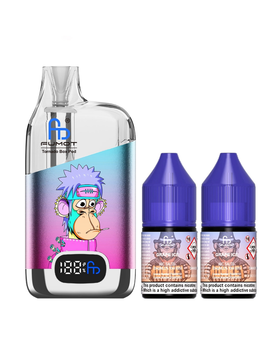 Fumot ~ Tornado Box 50K ~ Grape Ice