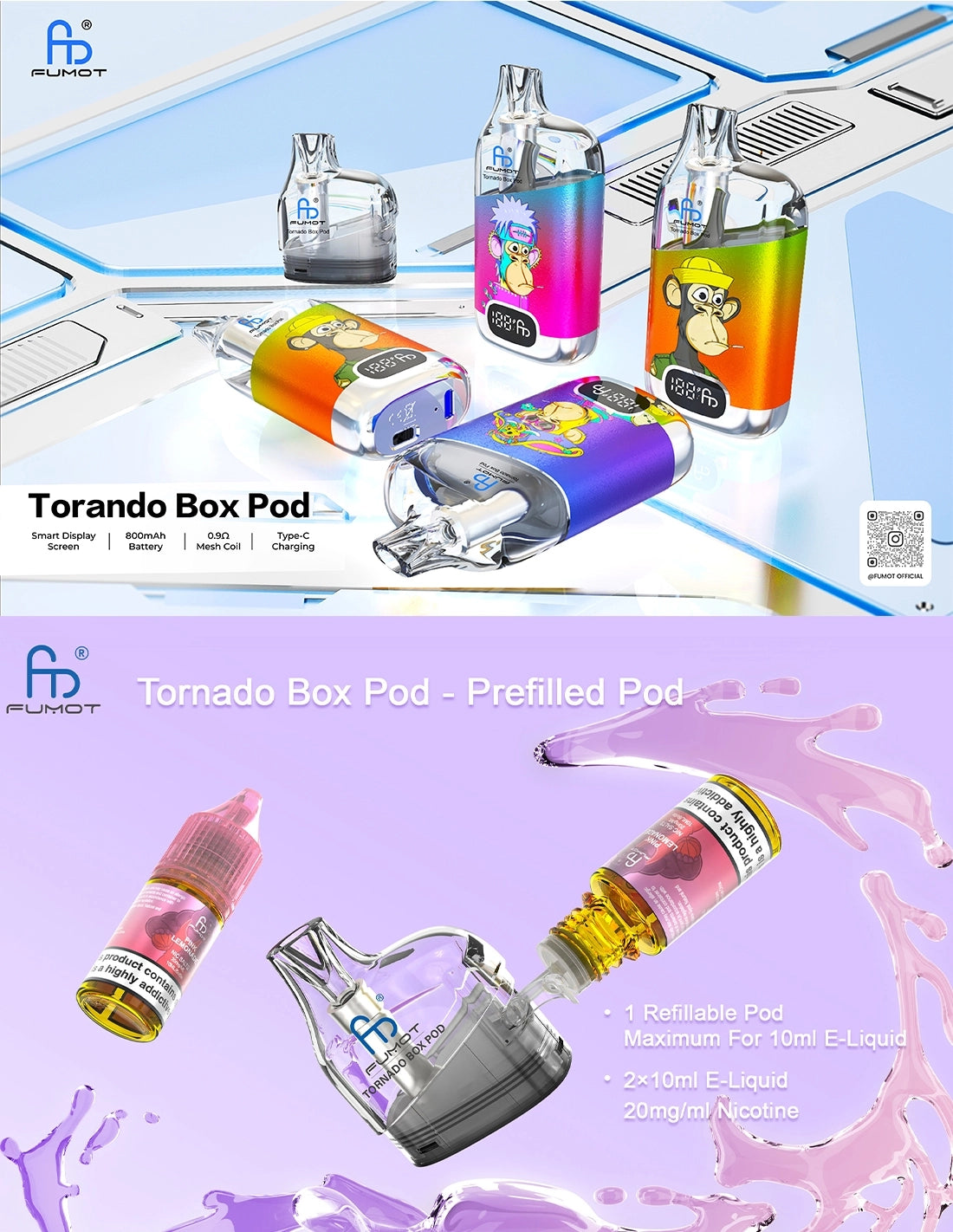 Fumot ~ Tornado Box 50K ~ Peach Ice