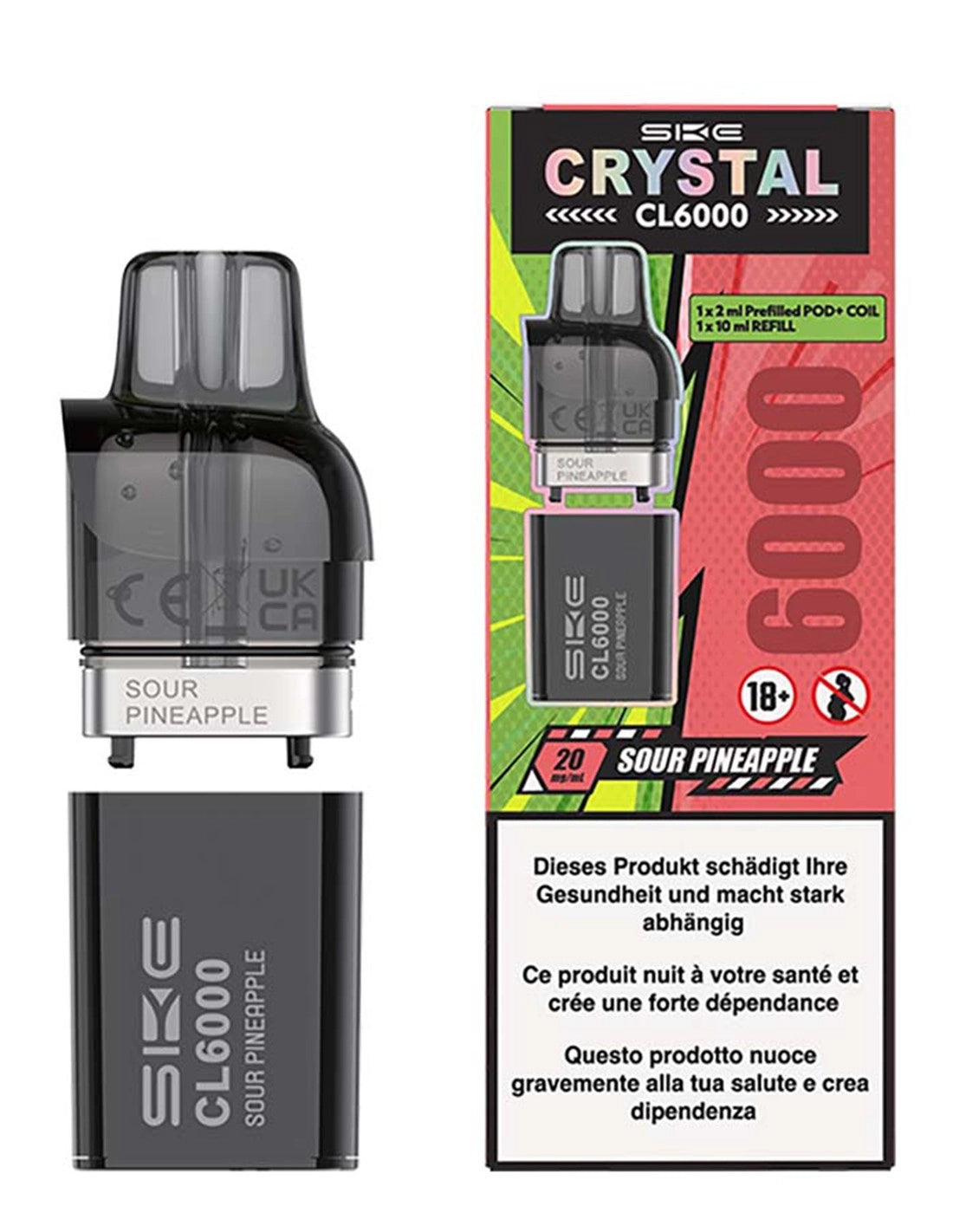 SKE ~ Crystal CL6000 (Pod) ~ Sour Pineapple