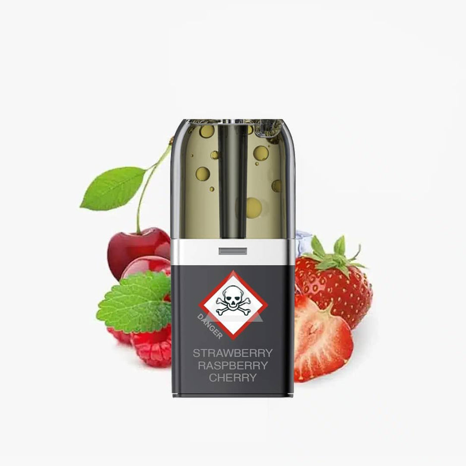 Vozol ~ Neon Plug Max ~ Strawberry Raspberry Cherry (Liquid Pods)